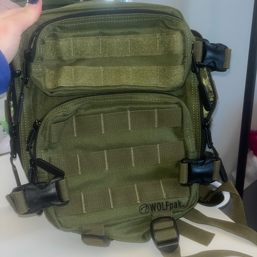WOLFpak mini green bag